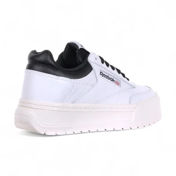 Reebok Men's Club C Megacourt White/Chalk/Black Sneakers 100201238 - Picture 3 of 4
